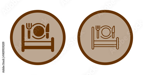 Breakfast in Bed Icon Design