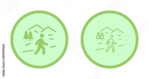 Nature Walk Icon Design