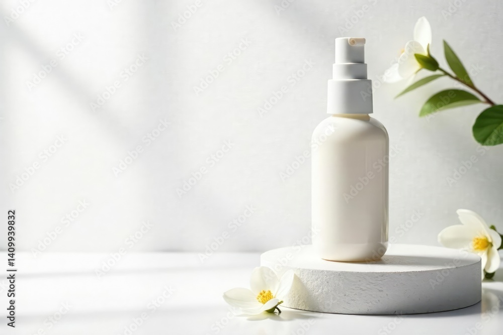 Bright white backdrop with subtle texture, ideal for beauty product placement , space, studio Bright white backdrop with subtle texture, ideal for beauty product placement , space, studio