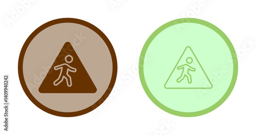Children Crossing Icon Design