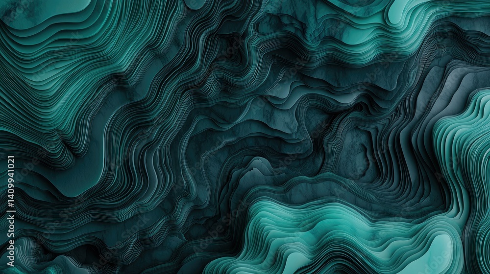 Fototapeta premium Green 3d abstract marble texture pattern background polished onyx stone