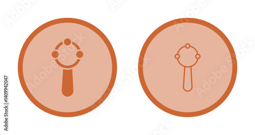 Rattles & Toys Icon Design