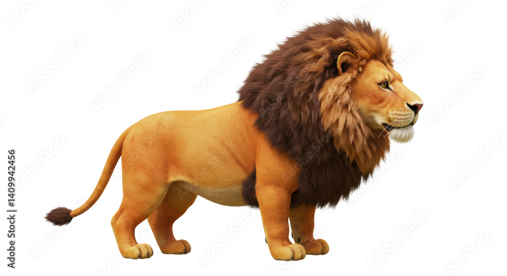 Obraz premium Isolated Cartoon Lion