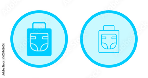 Diaper Bag Icon Design