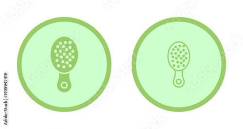 Baby Hairbrush Icon Design