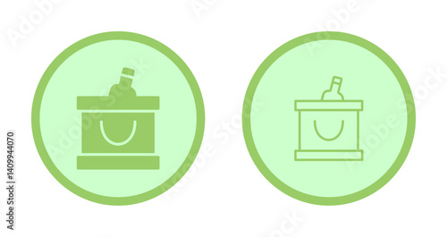 Wine Cooler Icon Design