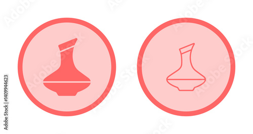 Wine Decanter Icon Design