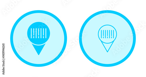 Barcode Location Icon Design