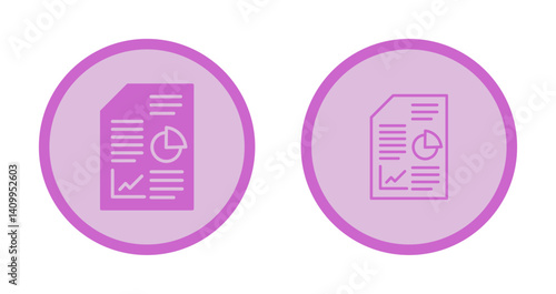 Business Report Icon Design