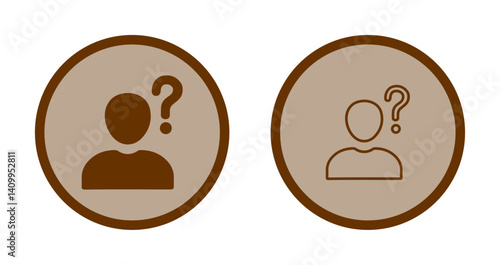 Confused Person Icon Design