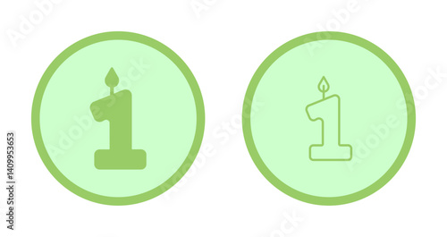 Age Number Icon Design