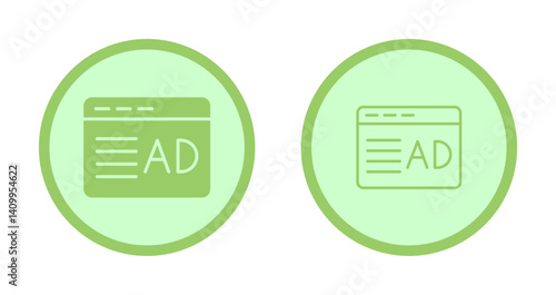 Ad Placement Icon Design
