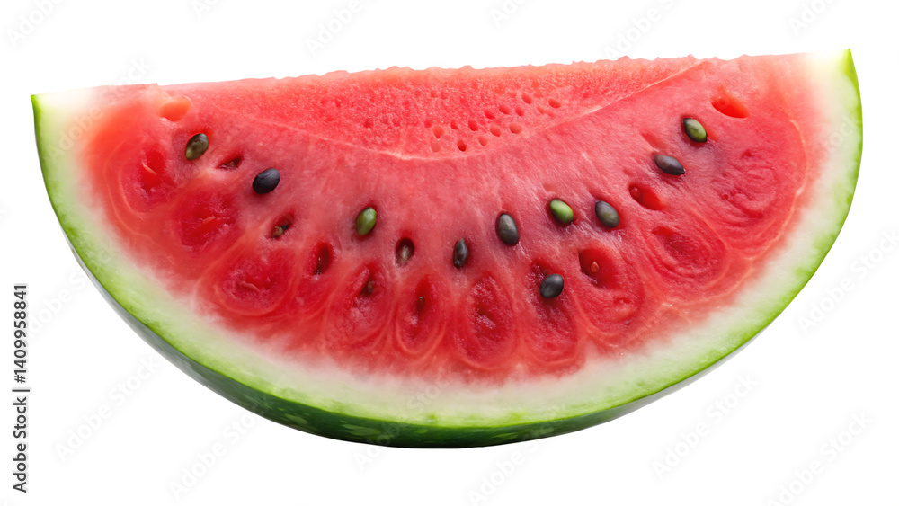 one slice of tasty fresh watermelon isolated on white background PNG , AI GENERATED one slice of tasty fresh watermelon isolated on white background PNG , AI GENERATED