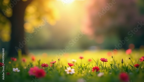 Abstract blurred nature scene, soft focus bokeh, focus, ambient, subtle
