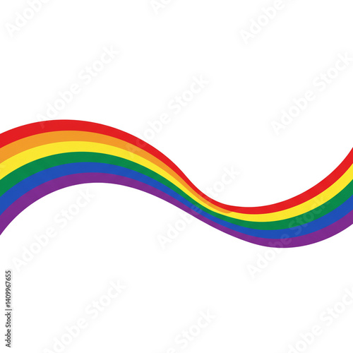 Curved Rainbow Line Element...