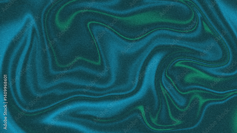 Obraz premium Iridescent Grainy Abstract design with a soft, wavy texture and flowing liquid pastel pattern