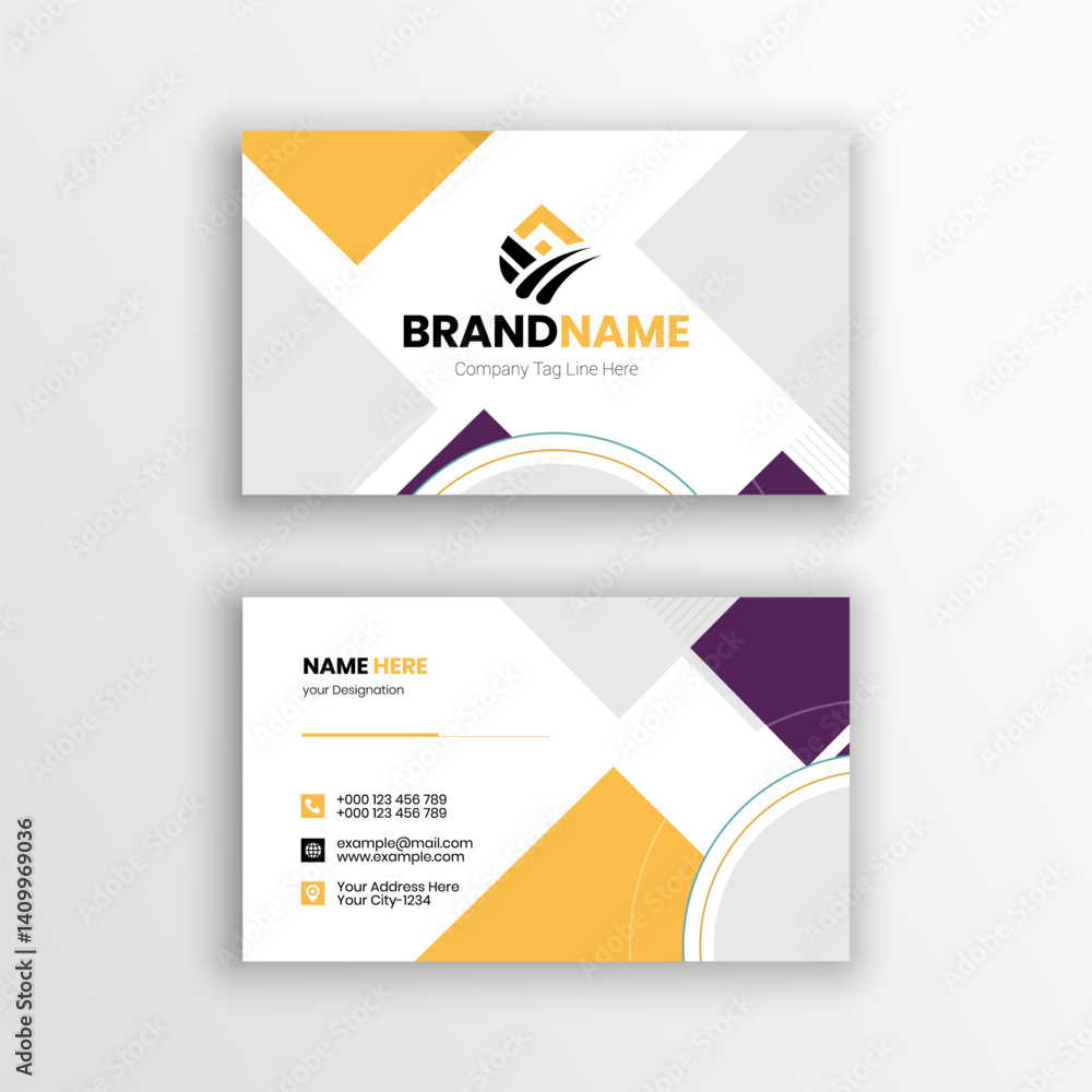 Naklejka premium 34. Corporate business card design Template Layout