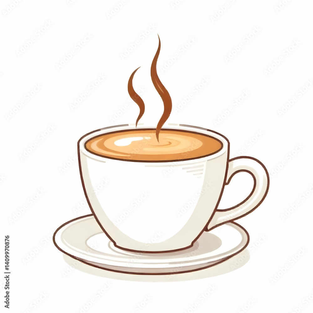 Obraz premium coffee cup, icon, vector, line sign, picture.