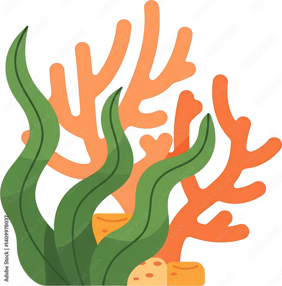 Obraz premium 바다 식목일, 환경보호