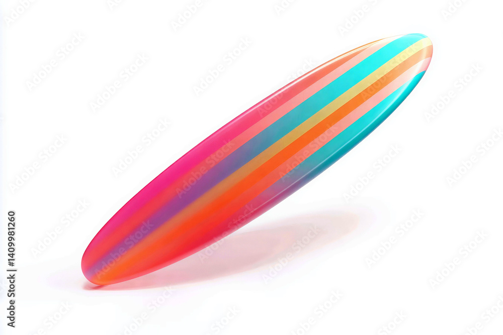 Vibrant surfboard design for travel and beach adventures Vibrant surfboard design for travel and beach adventures