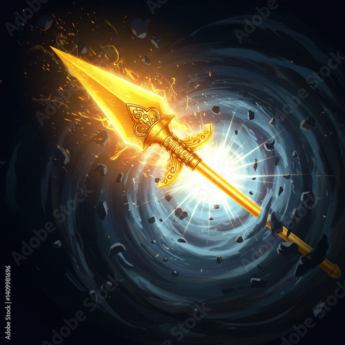 Divine Golden Spear or Trid...