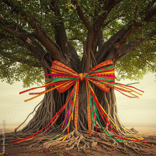 Sacred Tree Wrapped with Co...