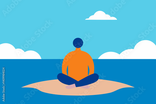 man on the beach