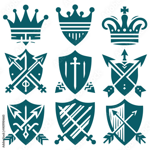 Artistic vanguard of ethereal conquest with bow and blade