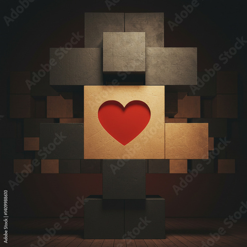 Abstract Background with Sq...