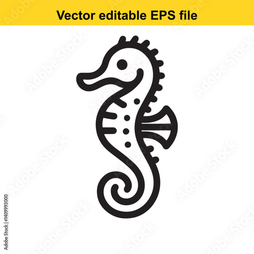 Wallpaper Mural vector seahorse Torontodigital.ca