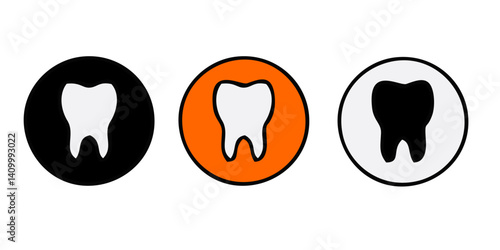 Dental clinic elements - thin line web icon set. Outline icons collection. Simple vector illustration