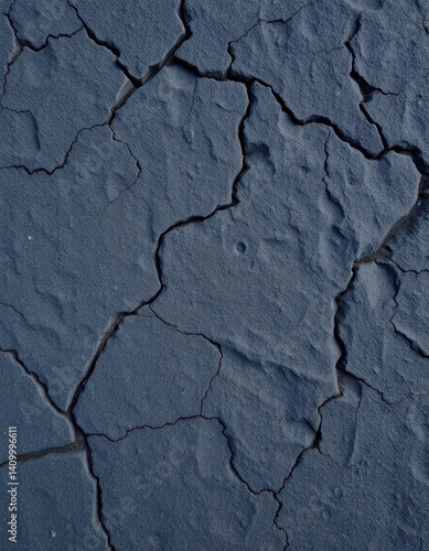 Rough, dark gray stone texture with deep grainy crevices and uneven surface, rugged, close-up, granite