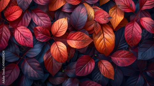 Wallpaper Mural Autumn leaves vibrant colors Torontodigital.ca