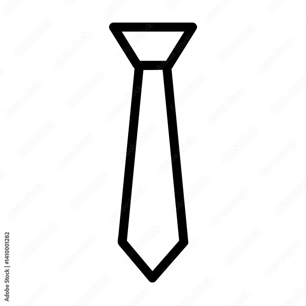 tie icon line style with black color tie icon line style with black color