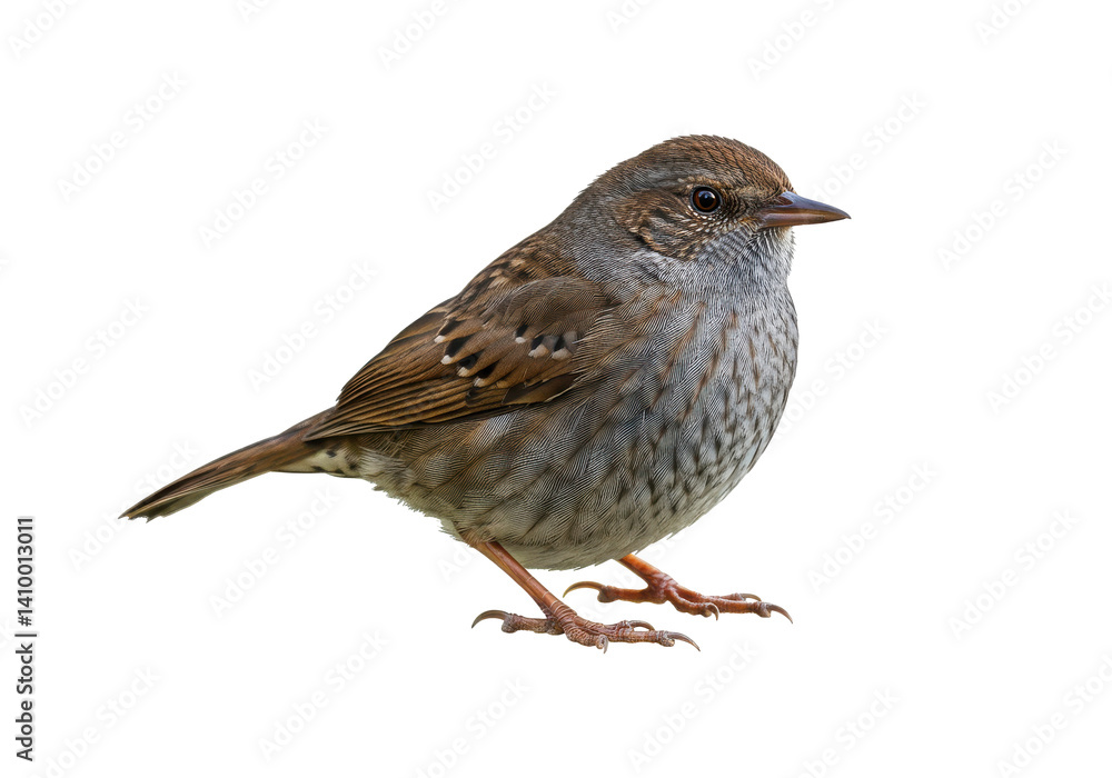Small bird profile, side view isolated on white background Small bird profile, side view isolated on white background