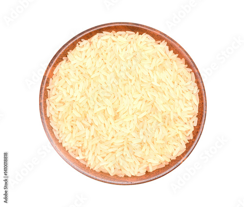 Obraz na płótnie Bowl of rice isolated w salonie