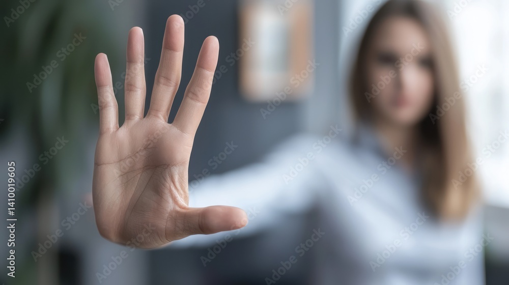 A person raising their hand during a harassment prevention workshop