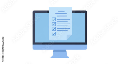 Isolated Computer with Checklist