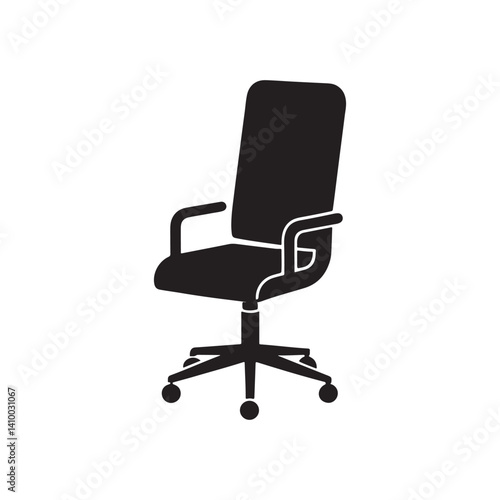 Silhouette of Ergonomic Chair