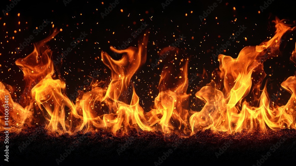 A mesmerizing display of vibrant flames dancing against a dark background, showcasing the raw power and beauty of fire. A mesmerizing display of vibrant flames dancing against a dark background, showcasing the raw power and beauty of fire.