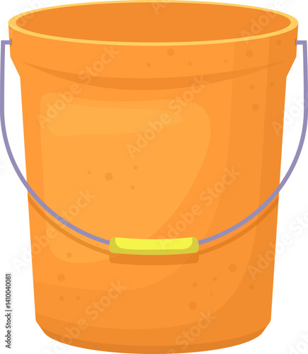 Bucket with foam clipart design illustration