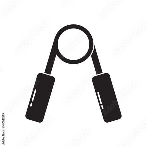 hand grip strengthening flat icon vector