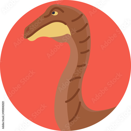 Coelophysis Icon: A sleek, small theropod dinosaur known for its long, slender body and lightweight build, commonly depicted in a running pose.