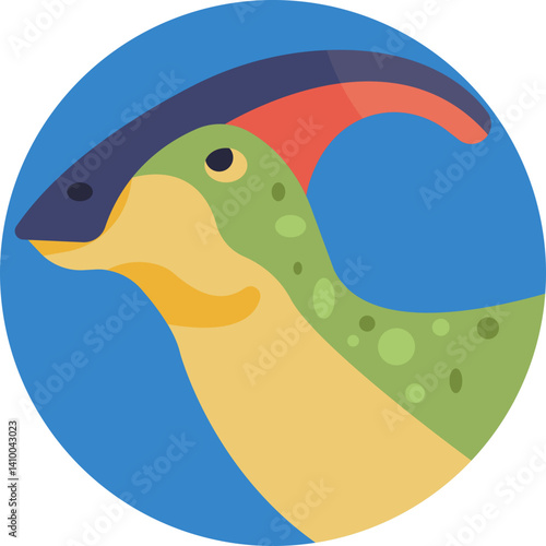 Parasaurolophus – A medium-sized, duck-billed dinosaur from the Late Cretaceous period, recognized for its distinctive head crest.