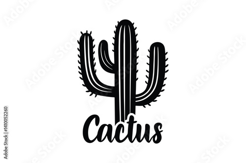 Cactus Illustration: Minimalist Botanical Design