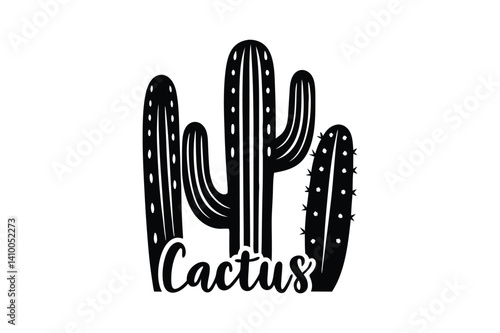 Cactus Illustration: Minimalist Botanical Design