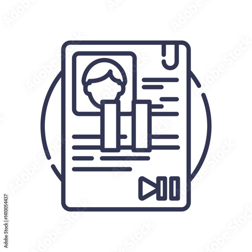 Illustration of a paused resume, symbolizing recruitment standstill.