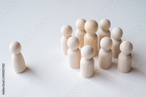 Fotografie Abstraction of the concept of exclusion and gender discrimination