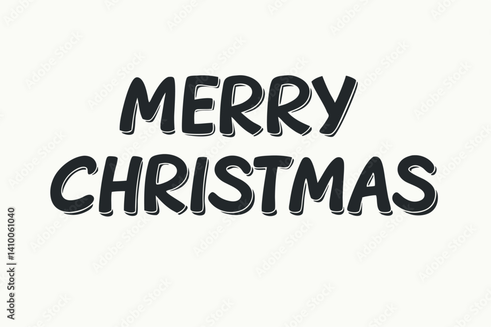 Merry Christmas typography vector illustration.
Merry Christmas typography vector illustration.