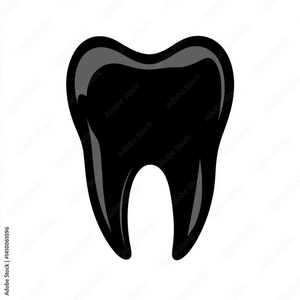 Solid black tooth graphic Solid black tooth graphic